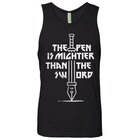 T-Shirts Black / S Mighty Pen Men's Premium Tank Top