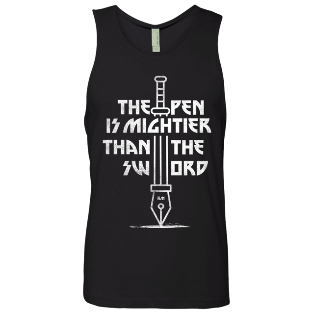 T-Shirts Black / S Mighty Pen Men's Premium Tank Top