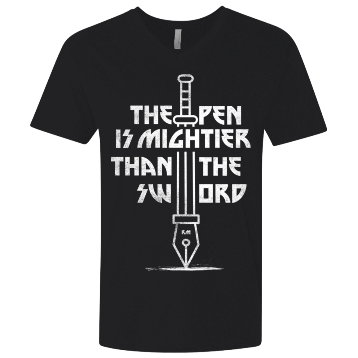 T-Shirts Black / X-Small Mighty Pen Men's Premium V-Neck