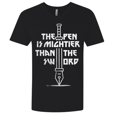 T-Shirts Black / X-Small Mighty Pen Men's Premium V-Neck