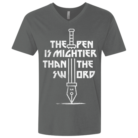 T-Shirts Heavy Metal / X-Small Mighty Pen Men's Premium V-Neck