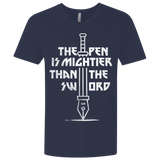 T-Shirts Midnight Navy / X-Small Mighty Pen Men's Premium V-Neck