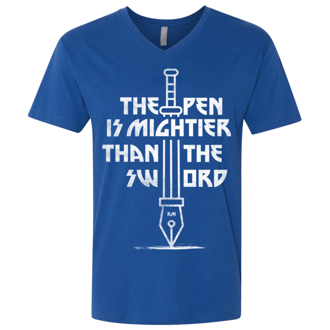 T-Shirts Royal / X-Small Mighty Pen Men's Premium V-Neck