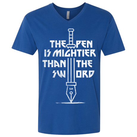 T-Shirts Royal / X-Small Mighty Pen Men's Premium V-Neck