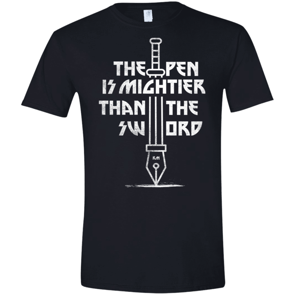 T-Shirts Black / X-Small Mighty Pen Men's Semi-Fitted Softstyle