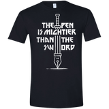 T-Shirts Black / X-Small Mighty Pen Men's Semi-Fitted Softstyle