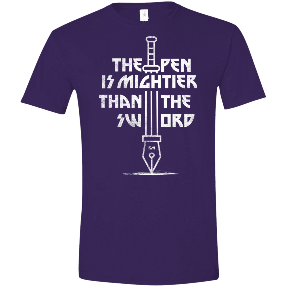 T-Shirts Purple / S Mighty Pen Men's Semi-Fitted Softstyle