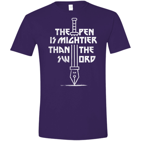 T-Shirts Purple / S Mighty Pen Men's Semi-Fitted Softstyle