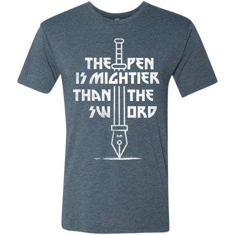 T-Shirts Indigo / S Mighty Pen Men's Triblend T-Shirt