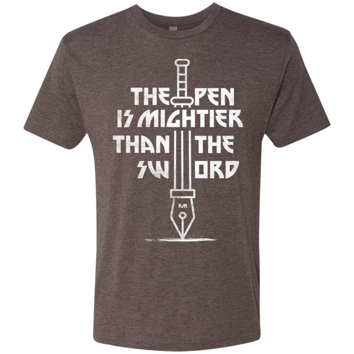 T-Shirts Macchiato / S Mighty Pen Men's Triblend T-Shirt