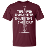 T-Shirts Maroon / S Mighty Pen T-Shirt