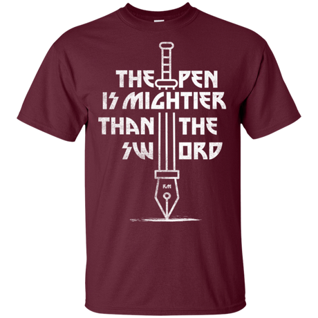 T-Shirts Maroon / S Mighty Pen T-Shirt