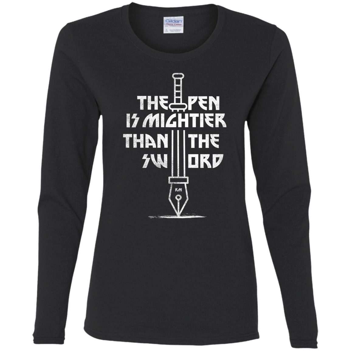 T-Shirts Black / S Mighty Pen Women's Long Sleeve T-Shirt