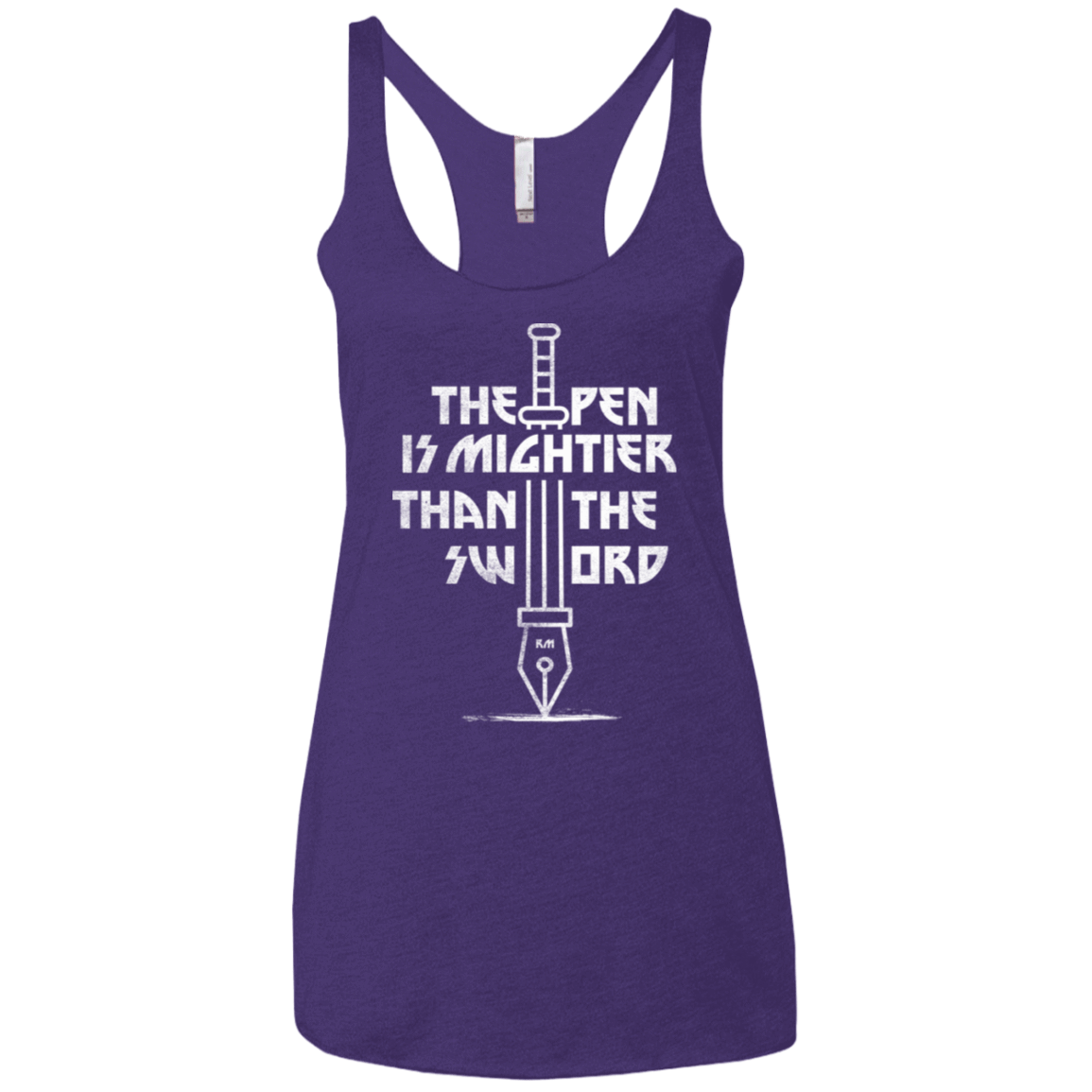 T-Shirts Purple Rush / X-Small Mighty Pen Women's Triblend Racerback Tank