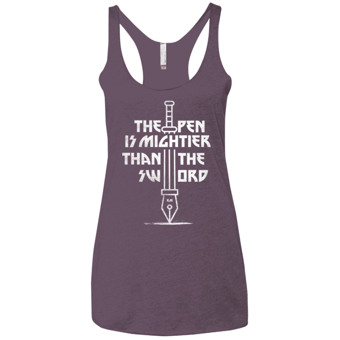T-Shirts Vintage Purple / X-Small Mighty Pen Women's Triblend Racerback Tank
