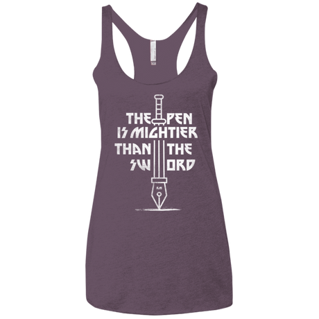 T-Shirts Vintage Purple / X-Small Mighty Pen Women's Triblend Racerback Tank
