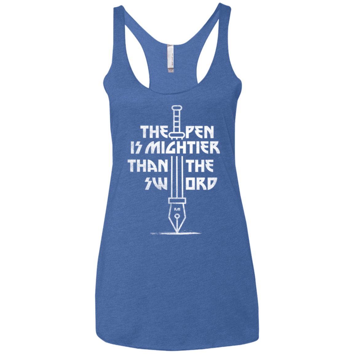 T-Shirts Vintage Royal / X-Small Mighty Pen Women's Triblend Racerback Tank