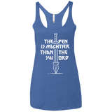 T-Shirts Vintage Royal / X-Small Mighty Pen Women's Triblend Racerback Tank