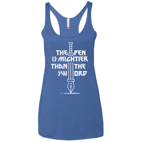 T-Shirts Vintage Royal / X-Small Mighty Pen Women's Triblend Racerback Tank
