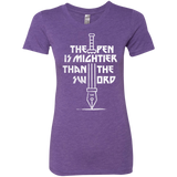 T-Shirts Purple Rush / S Mighty Pen Women's Triblend T-Shirt