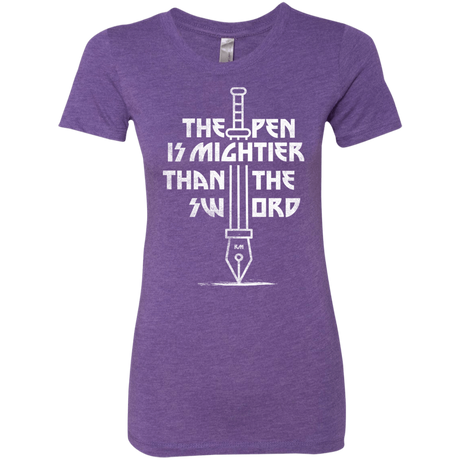 T-Shirts Purple Rush / S Mighty Pen Women's Triblend T-Shirt