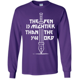 T-Shirts Purple / YS Mighty Pen Youth Long Sleeve T-Shirt