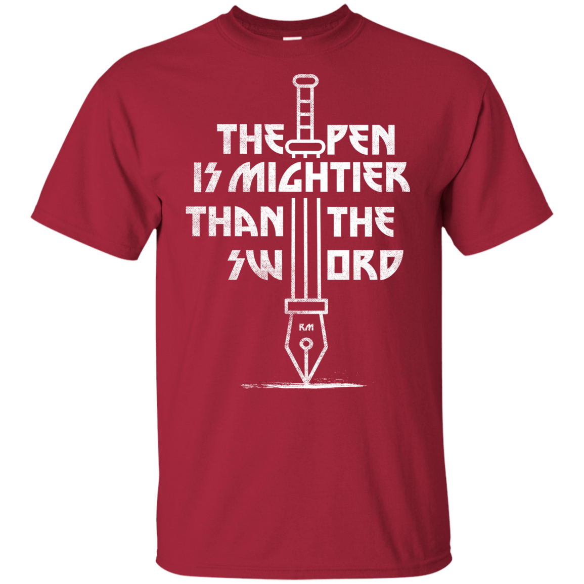 T-Shirts Cardinal / YXS Mighty Pen Youth T-Shirt