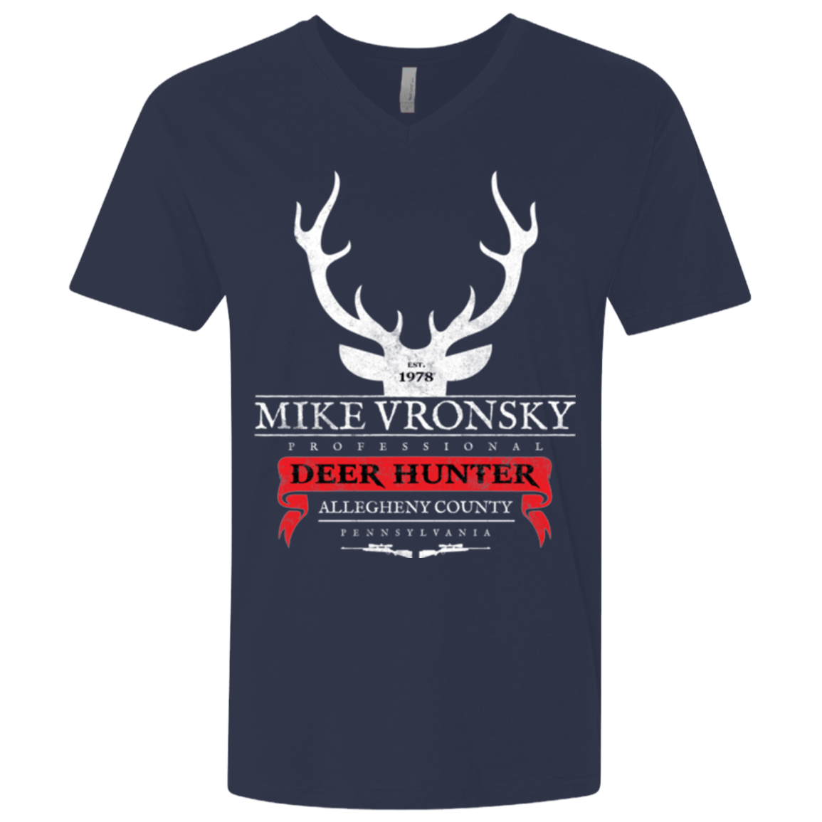T-Shirts Midnight Navy / X-Small Mike Vronsky Men's Premium V-Neck
