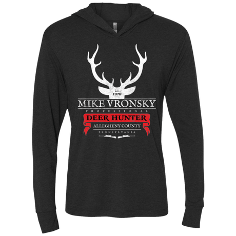 T-Shirts Vintage Black / X-Small Mike Vronsky Triblend Long Sleeve Hoodie Tee