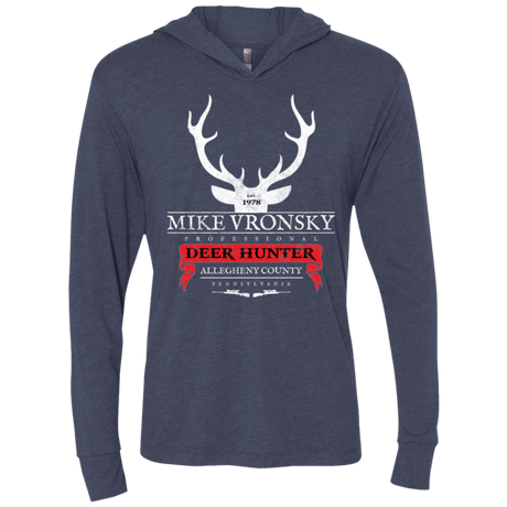 T-Shirts Vintage Navy / X-Small Mike Vronsky Triblend Long Sleeve Hoodie Tee