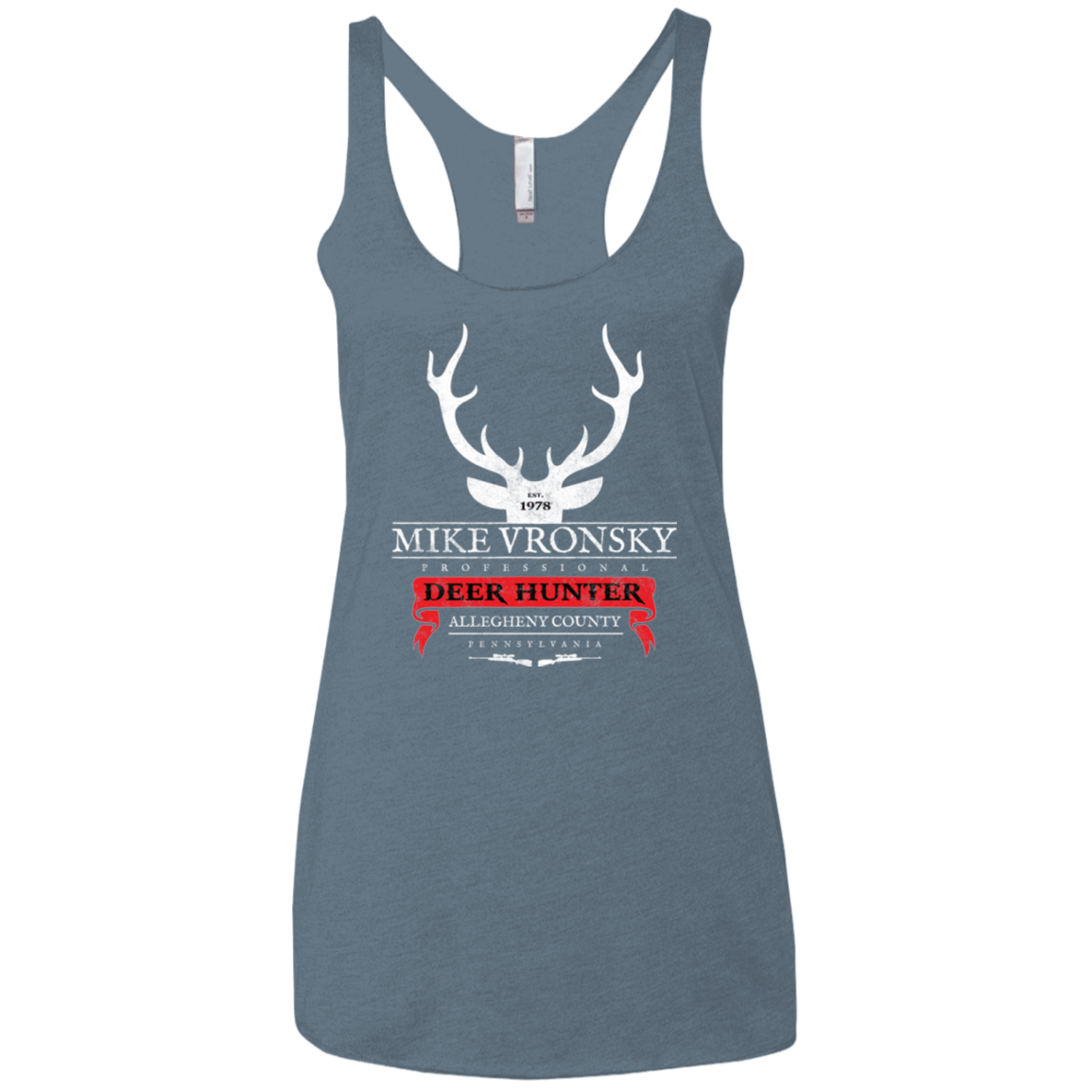 T-Shirts Indigo / X-Small Mike Vronsky Women's Triblend Racerback Tank
