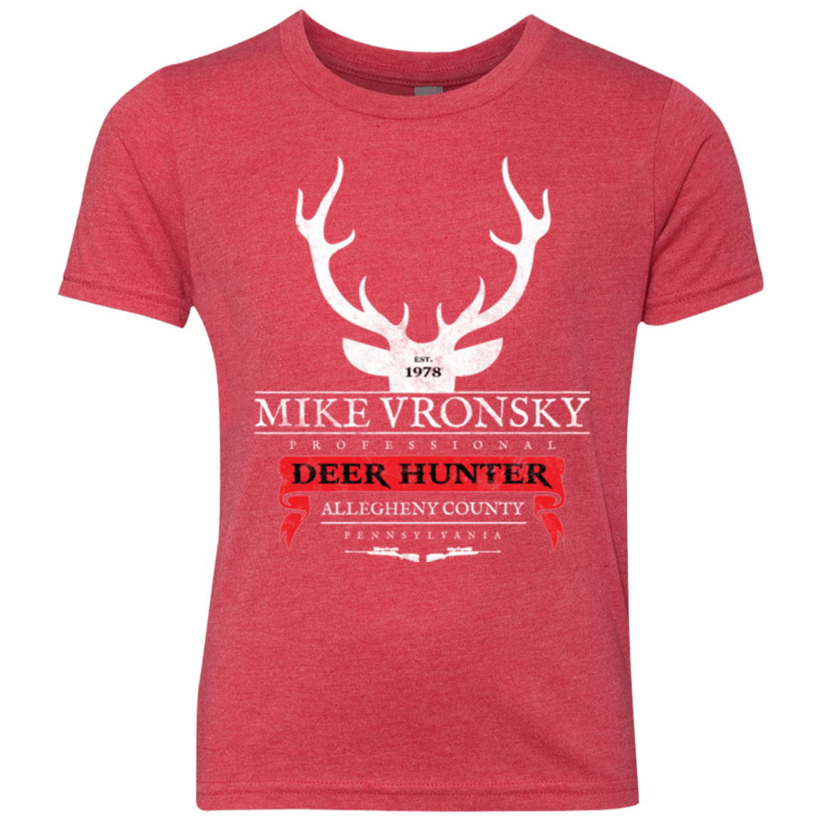 T-Shirts Vintage Red / YXS Mike Vronsky Youth Triblend T-Shirt