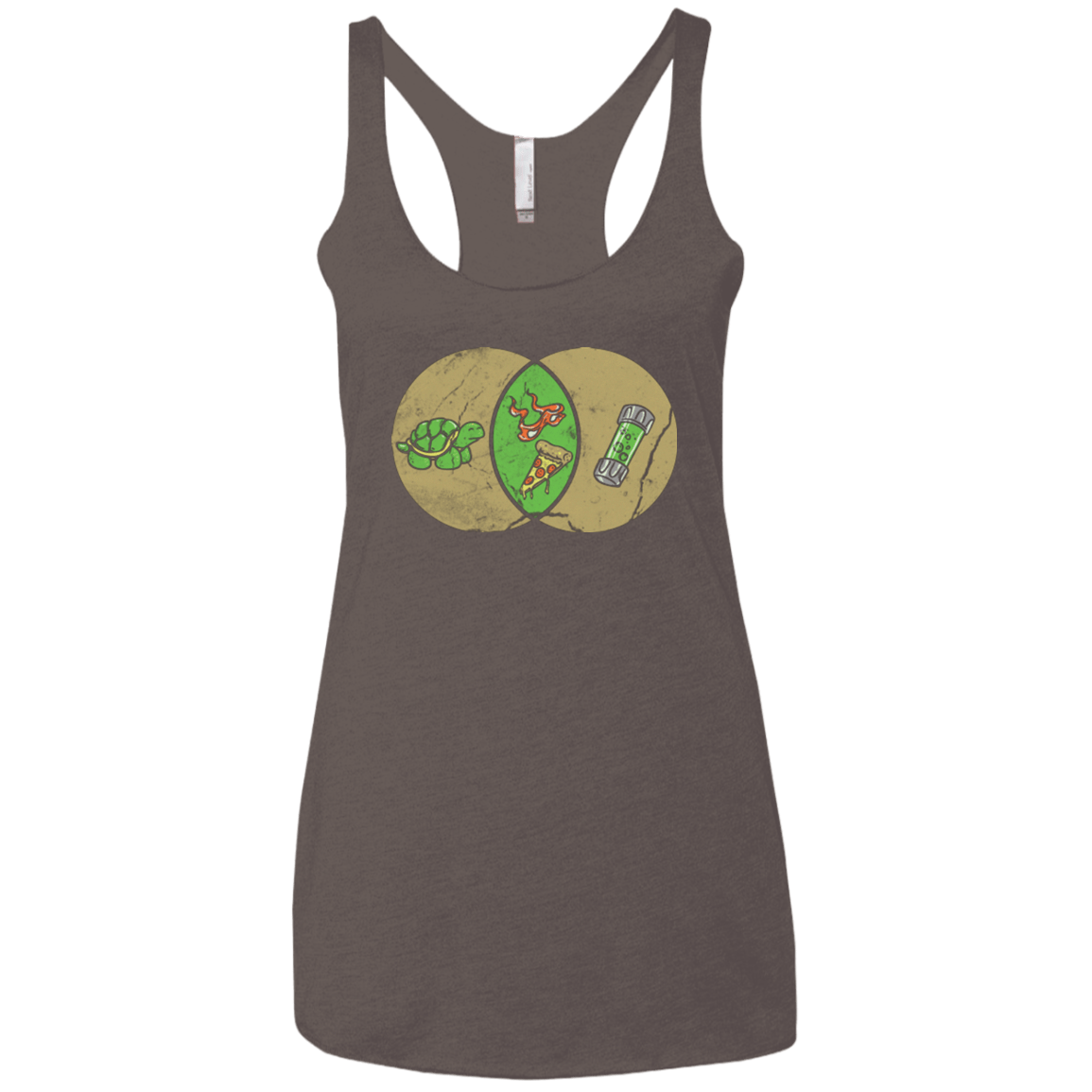 T-Shirts Macchiato / X-Small Mikey Diagram Women's Triblend Racerback Tank