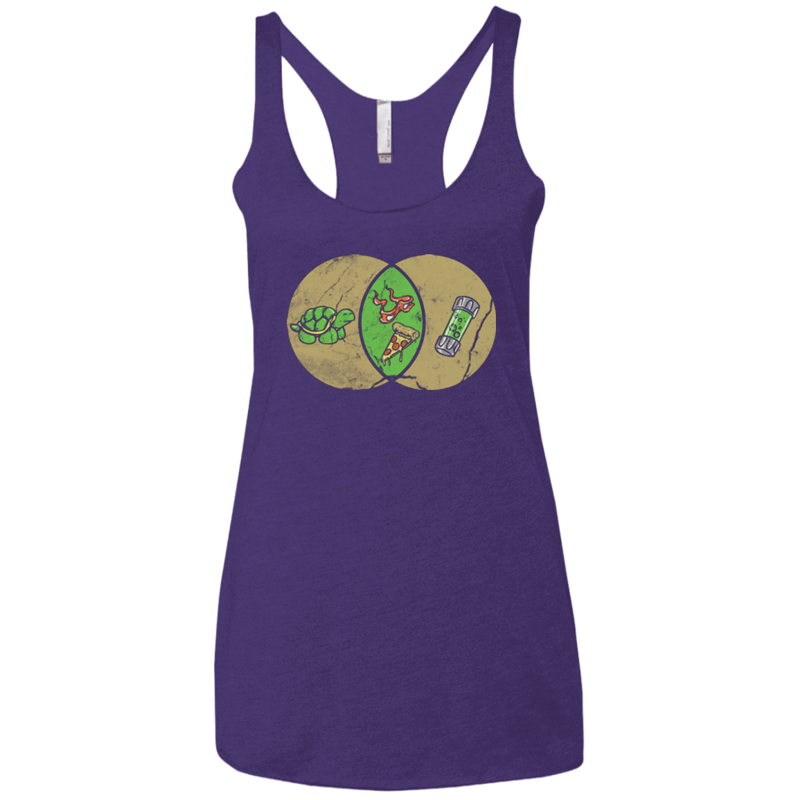 T-Shirts Purple / X-Small Mikey Diagram Women's Triblend Racerback Tank