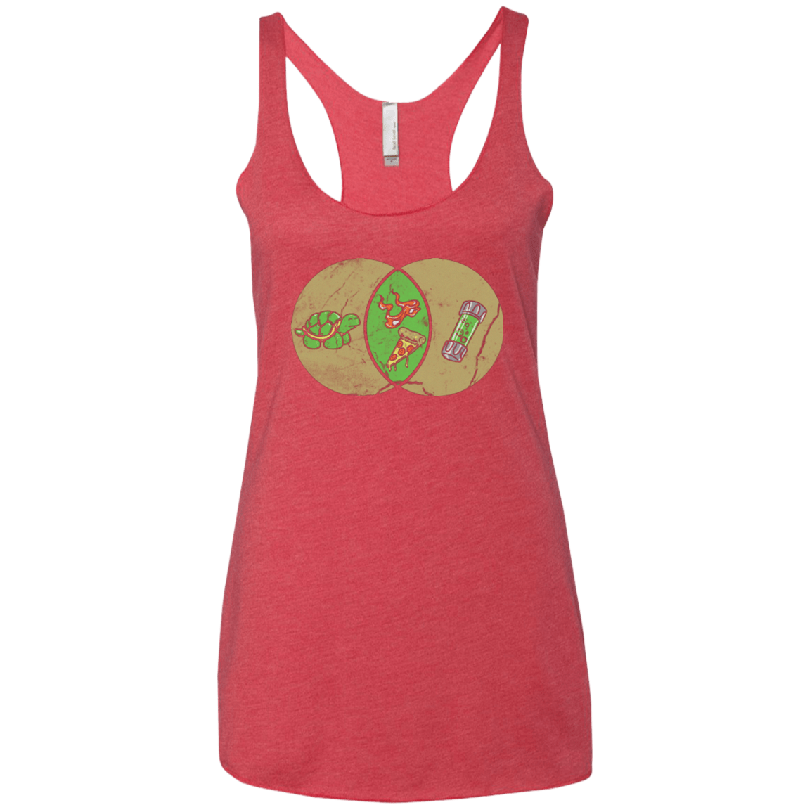 T-Shirts Vintage Red / X-Small Mikey Diagram Women's Triblend Racerback Tank