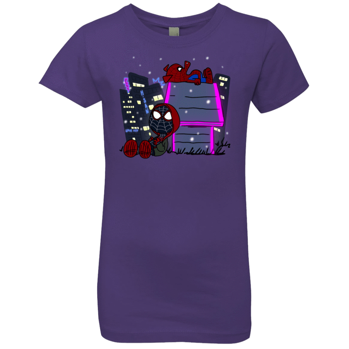 T-Shirts Purple Rush / YXS Miles and Porker Girls Premium T-Shirt