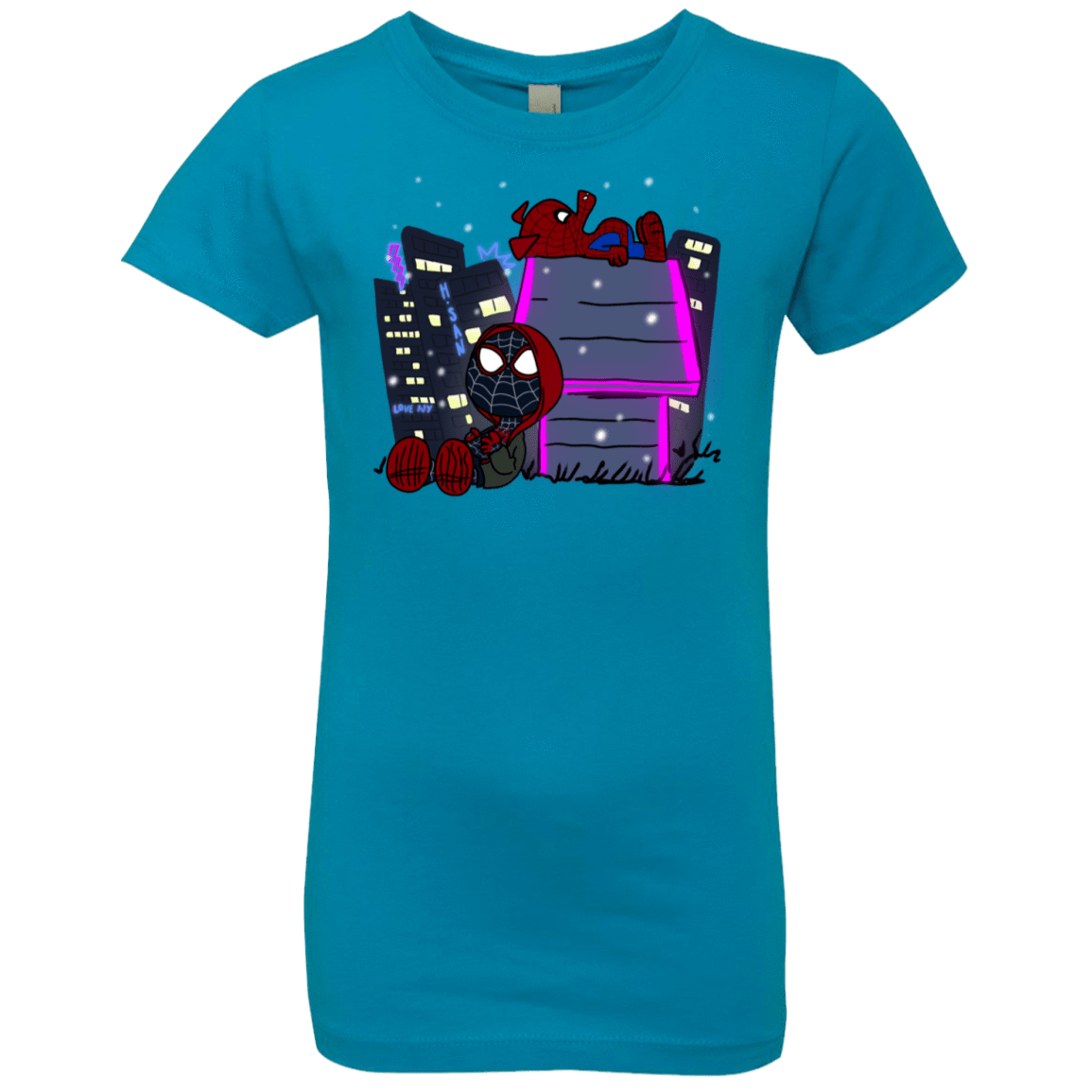 T-Shirts Turquoise / YXS Miles and Porker Girls Premium T-Shirt
