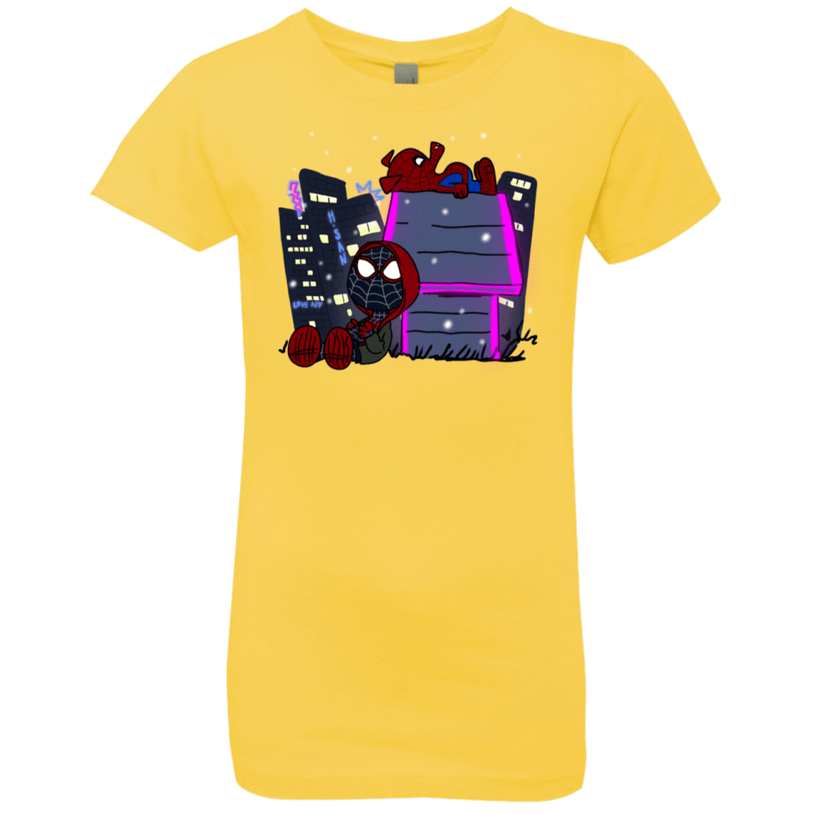 T-Shirts Vibrant Yellow / YXS Miles and Porker Girls Premium T-Shirt