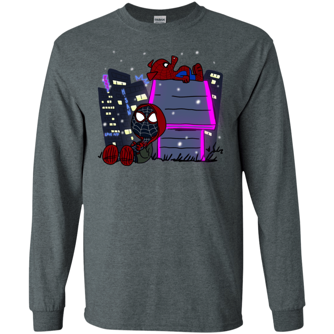 T-Shirts Dark Heather / S Miles and Porker Men's Long Sleeve T-Shirt