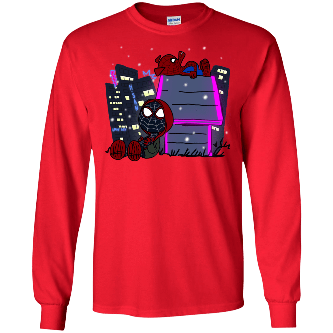 T-Shirts Red / S Miles and Porker Men's Long Sleeve T-Shirt