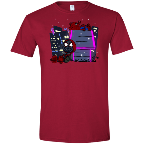 T-Shirts Cardinal Red / S Miles and Porker Men's Semi-Fitted Softstyle