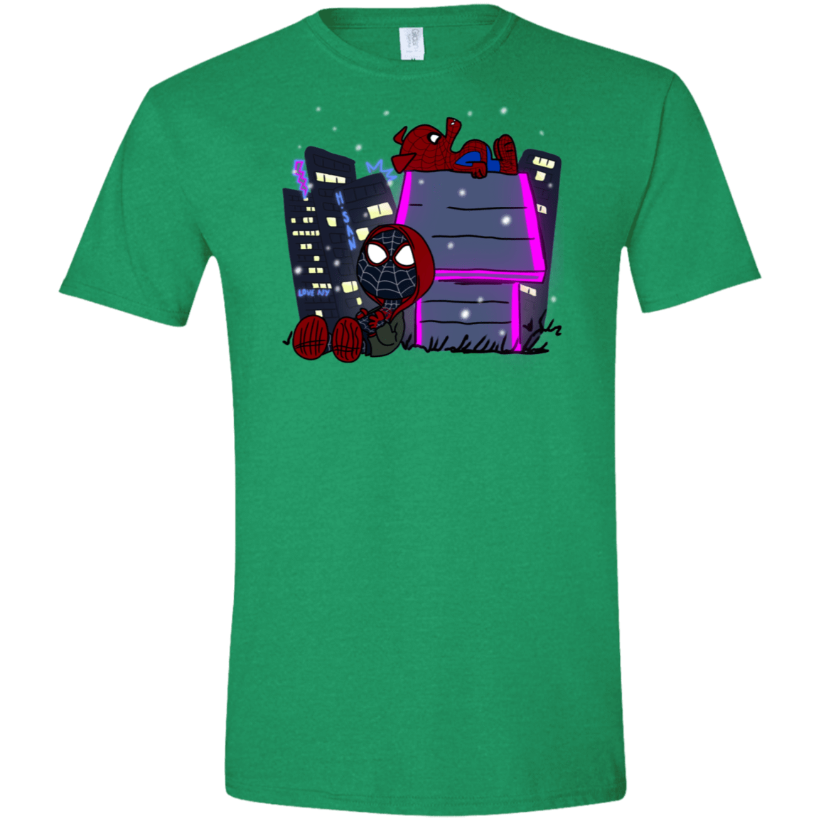 T-Shirts Heather Irish Green / S Miles and Porker Men's Semi-Fitted Softstyle