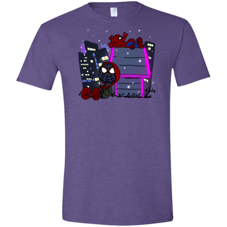T-Shirts Heather Purple / S Miles and Porker Men's Semi-Fitted Softstyle