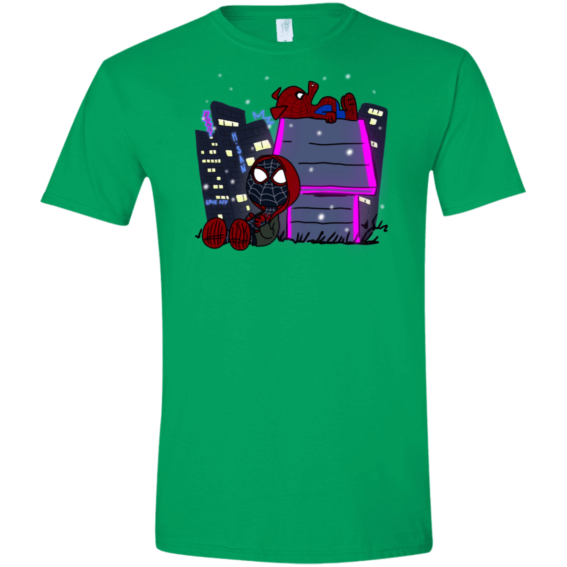 T-Shirts Irish Green / S Miles and Porker Men's Semi-Fitted Softstyle