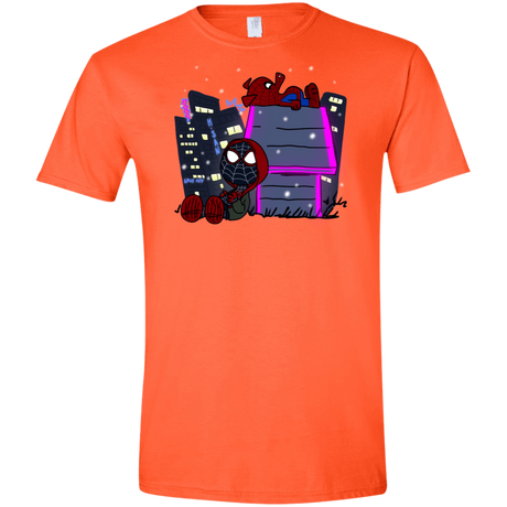 T-Shirts Orange / S Miles and Porker Men's Semi-Fitted Softstyle