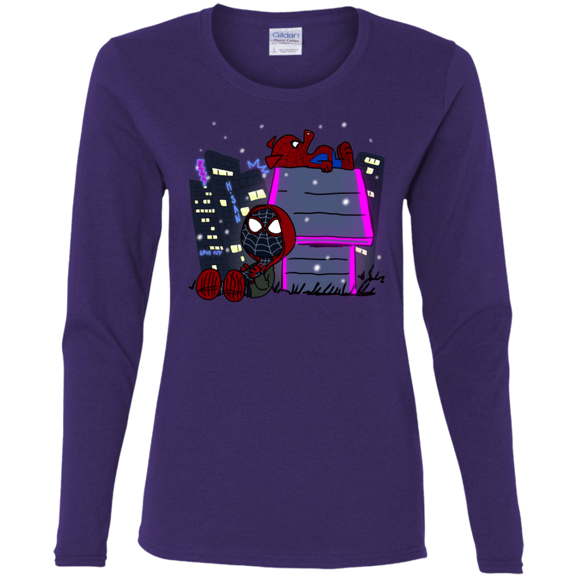 T-Shirts Purple / S Miles and Porker Women's Long Sleeve T-Shirt