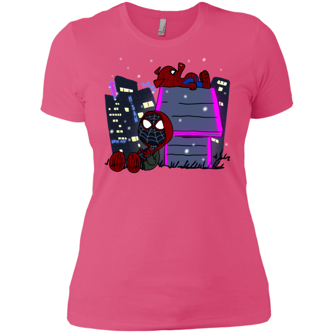 T-Shirts Hot Pink / X-Small Miles and Porker Women's Premium T-Shirt