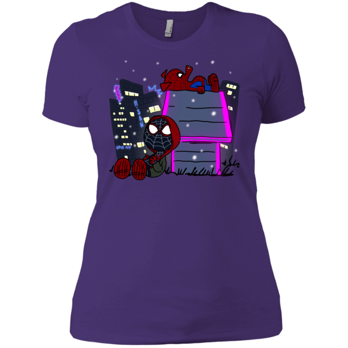 T-Shirts Purple Rush/ / X-Small Miles and Porker Women's Premium T-Shirt