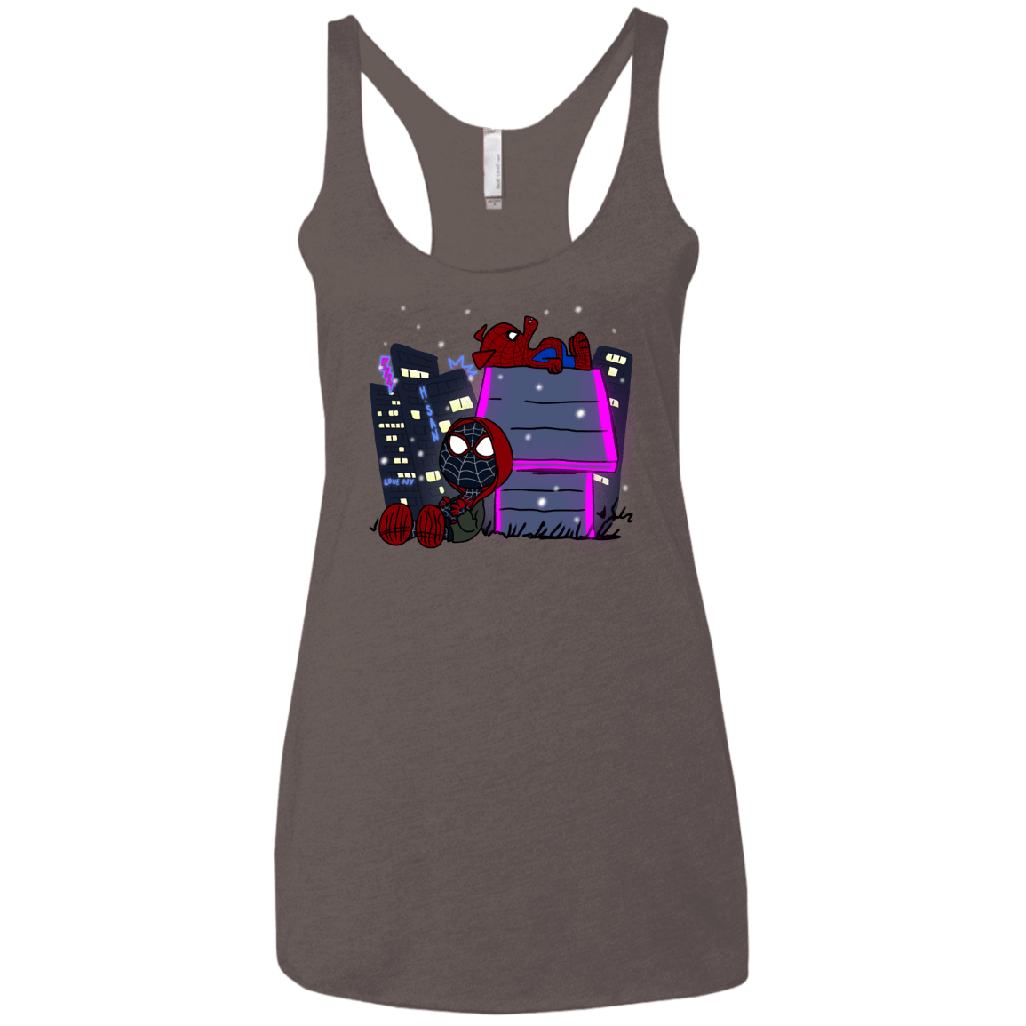 T-Shirts Macchiato / X-Small Miles and Porker Women's Triblend Racerback Tank