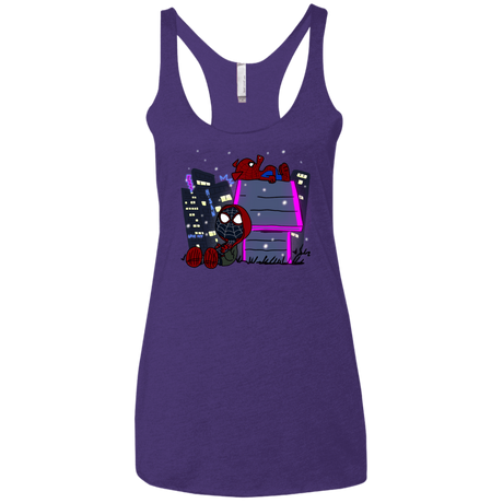 T-Shirts Purple Rush / X-Small Miles and Porker Women's Triblend Racerback Tank